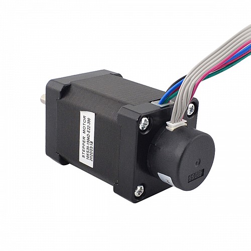 Nema 14 Closed Loop Stepper Motor 40Ncm(56.64oz.in) Encoder 300PPR - 14HS20-1504D-E22-300 | StepperOnline CA