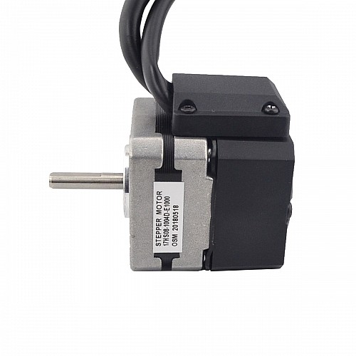 Nema 17 Closed Loop Stepper Motor 13Ncm(18.41oz.in) Encoder 1000PPR(4000CPR) - 17HS08-1004D-E1000 | StepperOnline CA