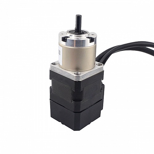 Nema 17 Closed-loop Geared Stepper L=34mm Gear Raio 14:1 Encoder 1000PPR(4000CPR) - 17HS13-0404D-PG14-E1000 | StepperOnline CA