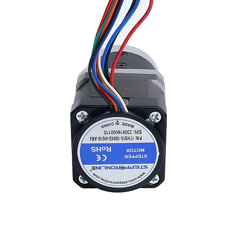 Nema 17 Stepper Motor with Gearbox Gear Ratio 10:1 & Magnetic Encoder 1000PPR(4000CPR) - 17HS15-1684D-HG10-AR4 | StepperOnline CA Nema 17 Stepper Motor with Gearbox Gear Ratio 10:1 & Magnetic Encoder 1000PPR(4000CPR) - 17HS15-1684D-HG10-AR4 | StepperOnline CA