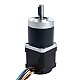 Nema 17 Stepper Motor with Gearbox Gear Ratio 50:1 & Magnetic Encoder 1000PPR(4000CPR) - 17HS15-1684D-HG50-AR4 | StepperOnline CA