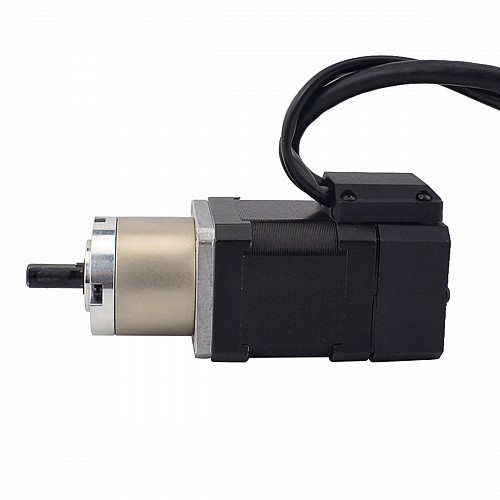 Nema 17 Closed-loop Geared Stepper L=48mm Gear Raio 14:1 Encoder 1000PPR(4000CPR) - 17HS19-1684D-PG14-E1000 | StepperOnline CA