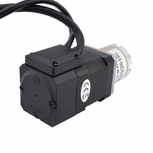 Nema 17 Closed-loop Geared Stepper L=48mm Gear Raio 14:1 Encoder 1000PPR(4000CPR) - 17HS19-1684D-PG14-E1000 | StepperOnline CA