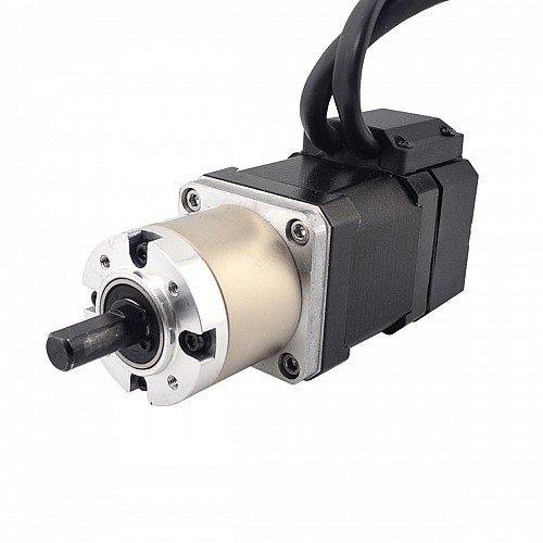 Nema 17 Closed-loop Geared Stepper L=48mm Gear Raio 14:1 Encoder 1000PPR(4000CPR) - 17HS19-1684D-PG14-E1000 | StepperOnline CA