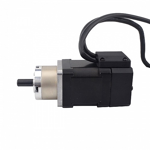 Nema 17 Closed-loop Geared Stepper L=48mm Gear Raio 5:1 Encoder 1000PPR(4000CPR) - 17HS19-1684D-PG5-E1000 | StepperOnline CA
