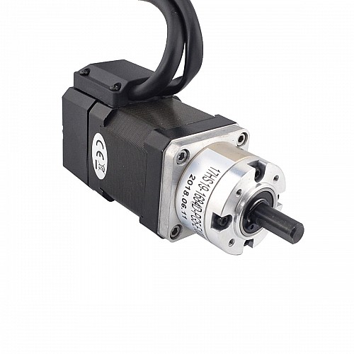 Nema 17 Closed-loop Geared Stepper L=48mm Gear Raio 5:1 Encoder 1000PPR(4000CPR) - 17HS19-1684D-PG5-E1000 | StepperOnline CA