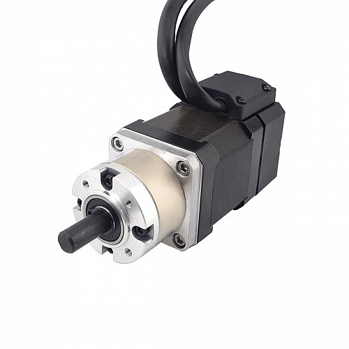 Nema 17 Closed-loop Geared Stepper L=48mm Gear Raio 5:1 Encoder 1000PPR(4000CPR) - 17HS19-1684D-PG5-E1000 | StepperOnline CA