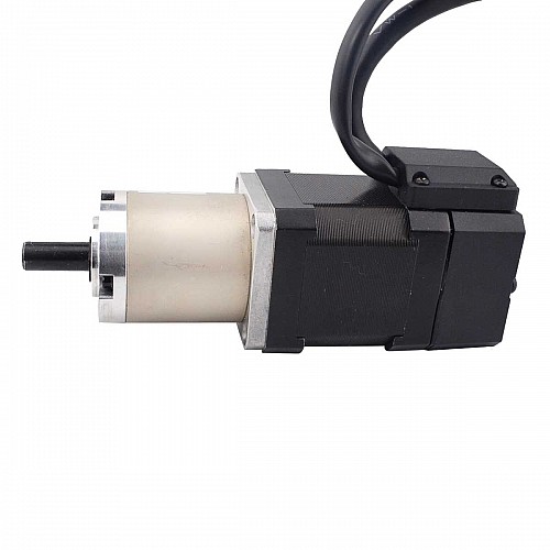 Nema 17 Closed-loop Geared Stepper L=48mm Gear Raio 51:1 Encoder 1000PPR(4000CPR) - 17HS19-1684D-PG51-E1000 | StepperOnline CA