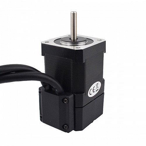 Nema 17 Closed Loop Stepper Motor 59Ncm(83.55oz.in) w/ Encoder 1000PPR(4000CPR) - 17HS19-2004D-E1000 | StepperOnline CA