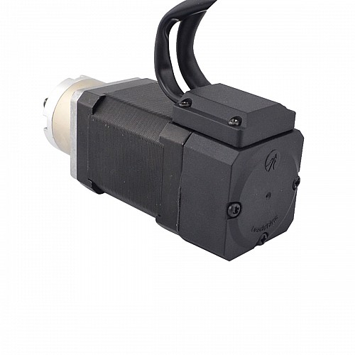 Nema 17 Closed-loop Geared Stepper L=60mm Gear Raio 5:1 Encoder 1000PPR(4000CPR) - 17HS24-2104D-PG5-E1000 | StepperOnline CA