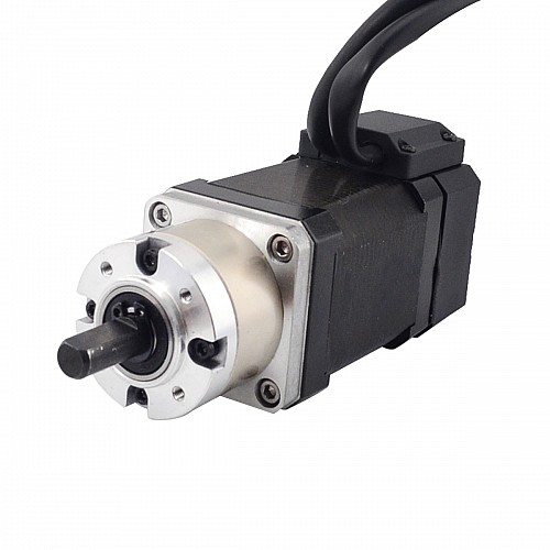 Nema 17 Closed-loop Geared Stepper L=60mm Gear Raio 5:1 Encoder 1000PPR(4000CPR) - 17HS24-2104D-PG5-E1000 | StepperOnline CA