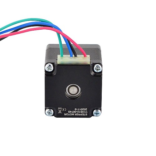 Nema 11 Bipolar 1.8deg 7Ncm(9.91oz.in) 0.67A 28x28x33mm 4 Wires - 11HS12-0674S | StepperOnline CA