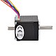 Dual Shaft Nema 11 Unipolar 1.8deg 4.3Ncm(6.1oz.in) 0.95A 28x28x31.5mm 6 Wires - 11HS12-0956D | StepperOnline CA