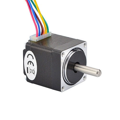 Dual Shaft Nema 11 Unipolar 1.8deg 4.3Ncm(6.1oz.in) 0.95A 28x28x31.5mm 6 Wires - 11HS12-0956D | StepperOnline CA