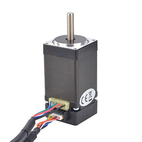 Nema 11 Closed Loop Stepper Motor 0.1Nm(14.16oz.in) Encoder 1000PPR(4000CPR) - 11HS18-0674D-E1000 | StepperOnline CA