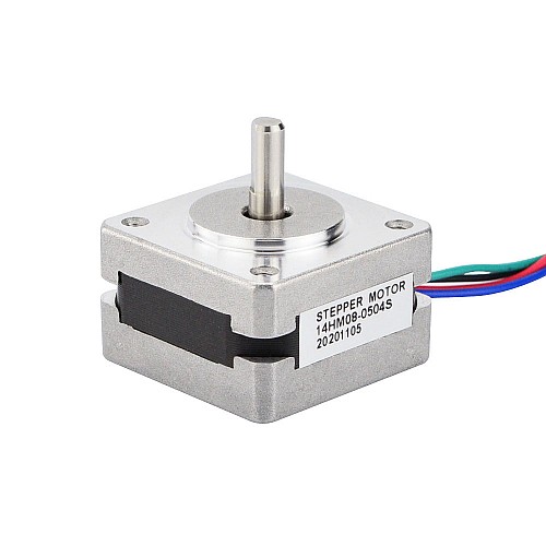 Nema 14 Bipolar 0.9deg 5Ncm(7.08oz.in) 0.5A 35x35x20mm 4 Wires - 14HM08-0504S | StepperOnline CA