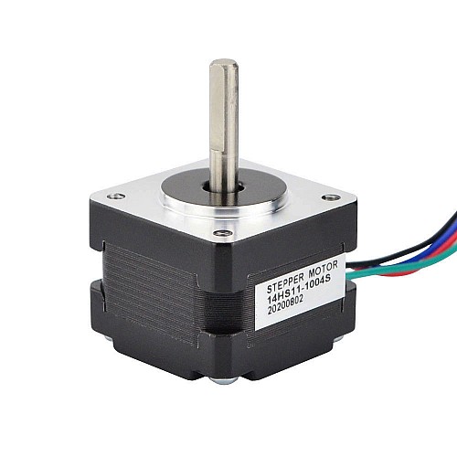 Nema 14 Bipolar 1.8deg 12.5Ncm(17.7oz.in) 1.0A 35x35x28mm 4 Wires - 14HS11-1004S | StepperOnline CA