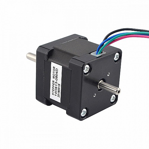 Dual Shaft Nema 14 1.8deg 18Ncm(25.5oz.in) 0.8A  35.2x35.2x34mm 4 Wires - 14HS13-0804D | StepperOnline CA