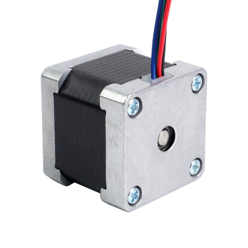 Nema 14 Bipolar 1.8deg 18Ncm(25.49oz.in) 1.0A 35x35x34mm 4 Wires - 14HS13-1004S-EGS | StepperOnline CA
