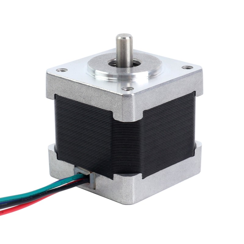 Nema 14 Bipolar 1.8deg 18Ncm(25.49oz.in) 1.0A 35x35x34mm 4 Wires - 14HS13-1004S-EGS | StepperOnline CA