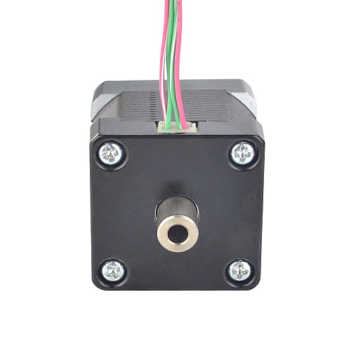 Dual Shaft Nema 14 Hollow Shaft Stepper Motor Bipolar 16Ncm(22.66oz.in) 1.25A 35x35x34.5mm - 14HS14-1254H | StepperOnline CA