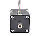 Dual Shaft Nema 14 Hollow Shaft Stepper Motor Bipolar 16Ncm(22.66oz.in) 1.25A 35x35x34.5mm - 14HS14-1254H | StepperOnline CA