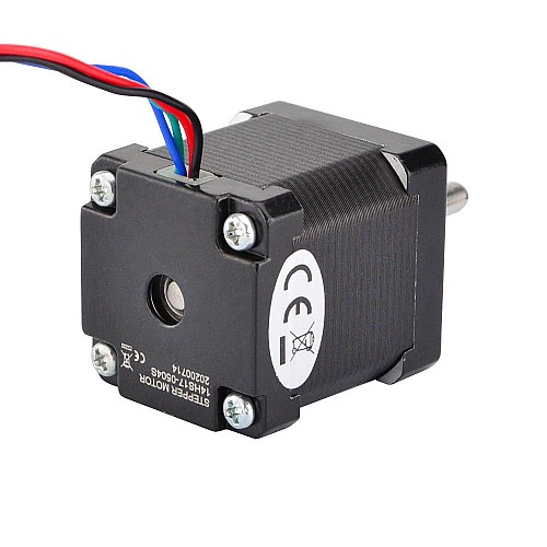 Nema 14 Bipolar 1.8deg 23Ncm(32.57oz.in) 0.5A 35x35x42mm 4 Wires - 14HS17-0504S | StepperOnline CA