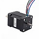 Dual Shaft Nema 14 Bipolar 1.8deg 40Ncm(56.64oz.in) 1.5A 35.2x35.2x52mm 4 Wires - 14HS20-1504D | StepperOnline CA
