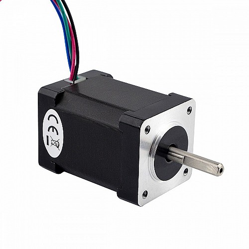 Dual Shaft Nema 14 Bipolar 1.8deg 40Ncm(56.64oz.in) 1.5A 35.2x35.2x52mm 4 Wires - 14HS20-1504D | StepperOnline CA