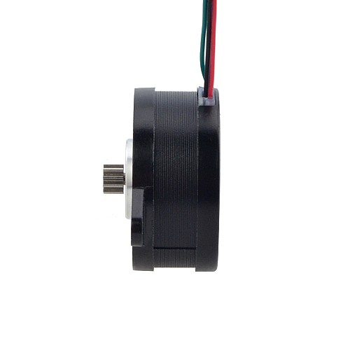 E Series Round Nema 14 Bipolar 0.9deg 8Ncm(11.33oz.in) 1.0A Φ36 x17mm 4 Wires - 14RE07-1004VRN | StepperOnline CA