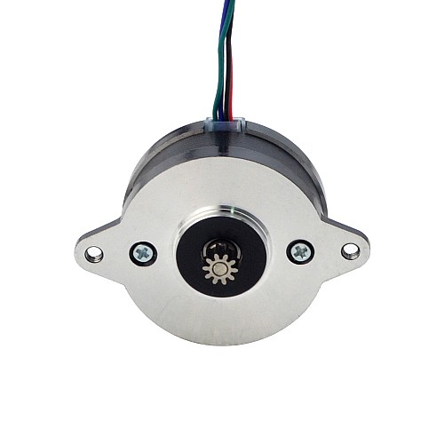 E Series Round Nema 14 Bipolar 0.9deg 8Ncm(11.33oz.in) 1.0A Φ36 x17mm 4 Wires - 14RE07-1004VRN | StepperOnline CA