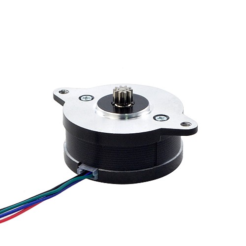 E Series Round Nema 14 Bipolar 0.9deg 8Ncm(11.33oz.in) 1.0A Φ36 x17mm 4 Wires - 14RE07-1004VRN | StepperOnline CA