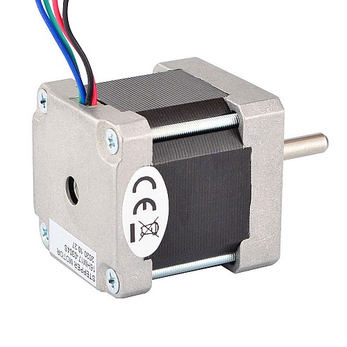 Nema 16 Bipolar 0.9deg 25Ncm(35.4oz.in) 0.3A 39x39x44mm 4 Wires - 16HM17-0304S | StepperOnline CA Nema 16 Bipolar 0.9deg 25Ncm(35.4oz.in) 0.3A 39x39x44mm 4 Wires - 16HM17-0304S | StepperOnline CA