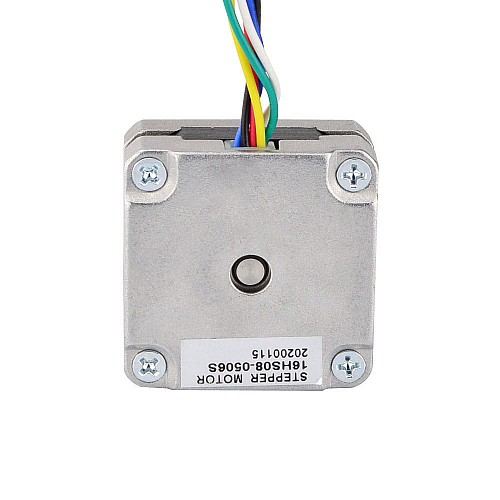 Nema 16 Unipolar 1.8deg 8Ncm(11.33oz.in) 0.5A 39x39x20mm 6 Wires - 16HS08-0506S | StepperOnline CA Nema 16 Unipolar 1.8deg 8Ncm(11.33oz.in) 0.5A 39x39x20mm 6 Wires - 16HS08-0506S | StepperOnline CA