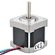 Nema 16 Bipolar 0.9deg 25Ncm(35.4oz.in) 0.3A 39x39x44mm 4 Wires - 16HM17-0304S | StepperOnline CA Nema 16 Bipolar 0.9deg 25Ncm(35.4oz.in) 0.3A 39x39x44mm 4 Wires - 16HM17-0304S | StepperOnline CA