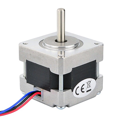 Nema 16 Bipolar 1.8deg 21Ncm(29.74oz.in) 0.4A 39x39x34mm 4 Wires - 16HS13-0404S | StepperOnline CA