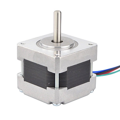 Nema 16 Bipolar 1.8deg 21Ncm(29.74oz.in) 0.4A 39x39x34mm 4 Wires - 16HS13-0404S | StepperOnline CA