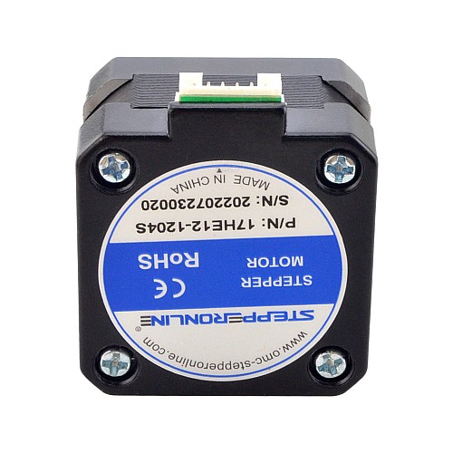E Series Nema 17 Bipolar 26Ncm(36.82oz.in) 1.2A 42X42x30mm 4 Wires w/ 1m Cable & Connector - 17HE12-1204S | StepperOnline CA
