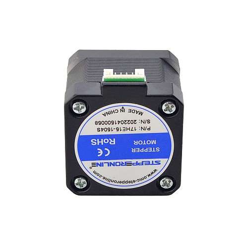 5pcs E Series Nema 17 Bipolar 42Ncm(59.49oz.in) 1.5A 42x42x38mm 4 Wires w/ 1m Cable & Connector - 5-17HE15-1504S | StepperOnline CA 5pcs E Series Nema 17 Bipolar 42Ncm(59.49oz.in) 1.5A 42x42x38mm 4 Wires w/ 1m Cable & Connector - 5-17HE15-1504S | StepperOnline CA