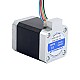 Nema 17 5-Phase Stepper Motor 0.5Nm(70.81oz.in) 1.8A  42x42x60mm 5 Wires - 17HF24-1805S | StepperOnline CA