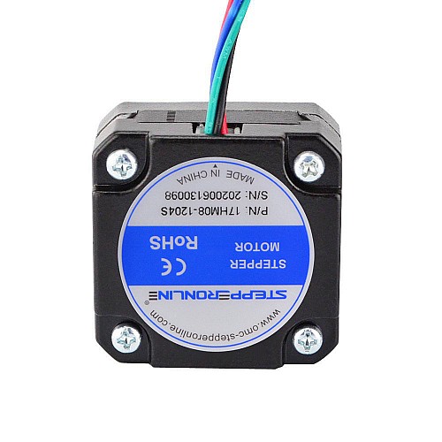 Nema 17 Bipolar 0.9deg 11Ncm(15.58oz.in) 1.2A 42x42x21mm 4 Wires - 17HM08-1204S | StepperOnline CA