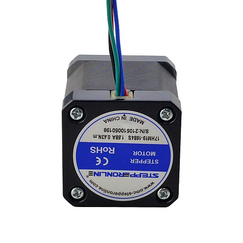 Nema 17 Bipolar 0.9deg 44Ncm(62.3oz.in) 1.68A 42x42x48mm 4 Wires - 17HM19-1684S | StepperOnline CA Nema 17 Bipolar 0.9deg 44Ncm(62.3oz.in) 1.68A 42x42x48mm 4 Wires - 17HM19-1684S | StepperOnline CA