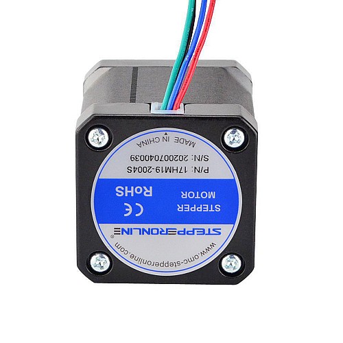 Nema 17 Bipolar 0.9deg 46Ncm(65.1oz.in) 2A 42x42x48mm 4 Wires - 17HM19-2004S | StepperOnline CA