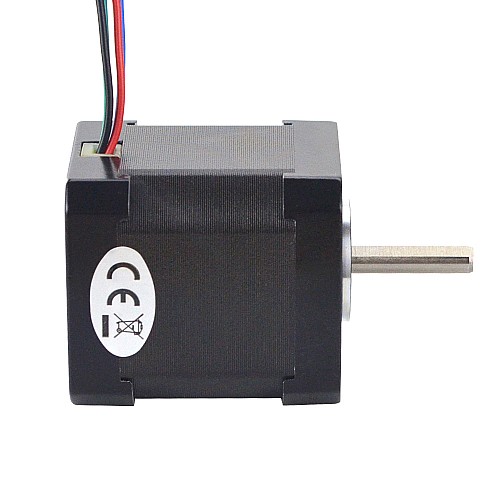 Full D-cut Shaft Nema 17 Bipolar 0.9deg 46Ncm(65.1oz.in) 2A 42x42x48mm 4 Wires - 17HM19-2004S1 | StepperOnline CA