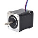 Full D-cut Shaft Nema 17 Bipolar 0.9deg 46Ncm(65.1oz.in) 2A 42x42x48mm 4 Wires - 17HM19-2004S1 | StepperOnline CA