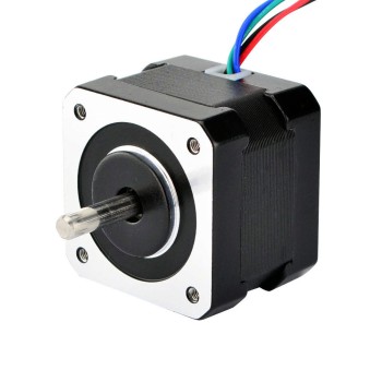Dual Shaft Nema 17 Bipolar 1.8deg 26Ncm(36.82oz.in) 0.4A 42x42x34mm 4 Wires