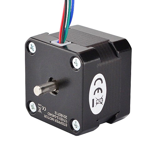 Dual Shaft Nema 17 Bipolar 1.8deg 26Ncm(36.82oz.in) 0.4A 42x42x34mm 4 Wires - 17HS13-0404D | StepperOnline CA Dual Shaft Nema 17 Bipolar 1.8deg 26Ncm(36.82oz.in) 0.4A 42x42x34mm 4 Wires - 17HS13-0404D | StepperOnline CA