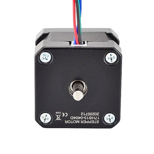 Dual Shaft Nema 17 Bipolar 1.8deg 26Ncm(36.82oz.in) 0.4A 42x42x34mm 4 Wires - 17HS13-0404D | StepperOnline CA Dual Shaft Nema 17 Bipolar 1.8deg 26Ncm(36.82oz.in) 0.4A 42x42x34mm 4 Wires - 17HS13-0404D | StepperOnline CA
