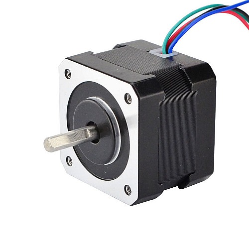 Nema 17 Bipolar 1.8deg 26Ncm(36.82oz.in) 0.4A 42x42x34mm 4 Wires - 17HS13-0404S1 | StepperOnline CA
