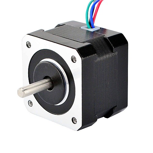 Dual Shaft Nema 17 Bipolar 1.8deg 22Ncm(31.15oz.in) 1.33A 42x42x34mm 4 Wires - 17HS13-1334D | StepperOnline CA